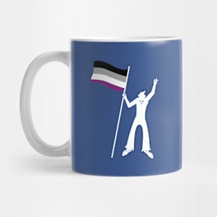 LGBTQ Bigfoot Rock On Progressive Pride Asexual Flag Mug